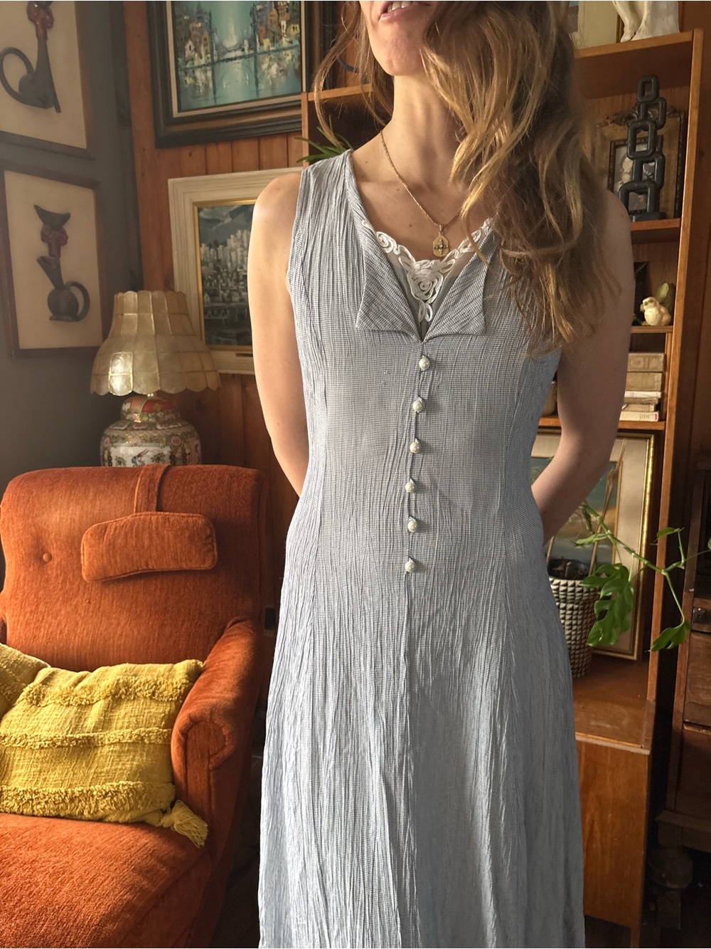 Vintage 90’s Cottage Core Dress 6 - Picture 7 of 10
